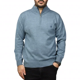 پلیور بافت نیم زیپ ماراتن مدل 1719855