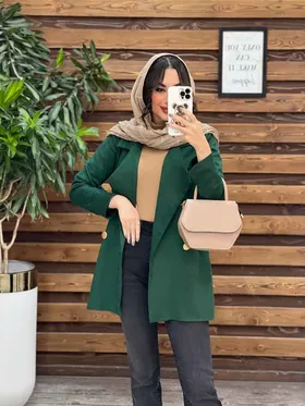 پالتو سوییت دکمه طلایی