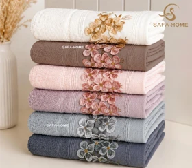 حوله دست و صورت مدل ونتو گل برجسته
