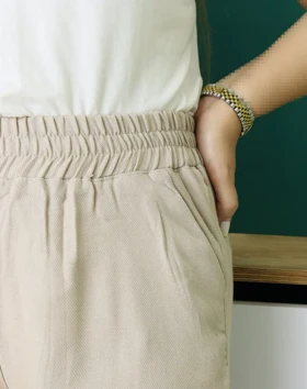 شلوار نیم بگ نخی کجراه