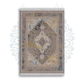 فرشینه از جنس پارچه هازان مخمل ترک طرح سنتی و مدرن برند دفه کد DAMG332