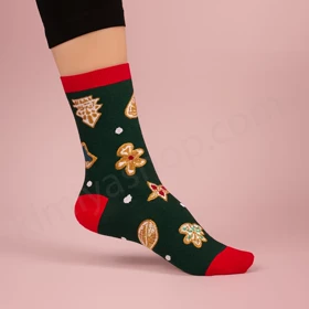 جوراب نیم ساق زنانه سبز کوکو 4858