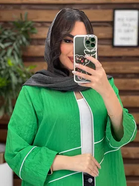 مانتو جلو باز مغزی دوزی