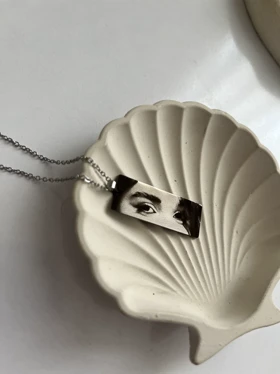 گردنبند استیل حک چشم یار