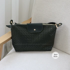 کیف زنانه بزرگ مدل نیلو خشتی (سبز یشمی)