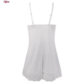 لباس خواب زنانه رونیا مدل 3685-804 رنگ سفید مجموعه 3 عددی