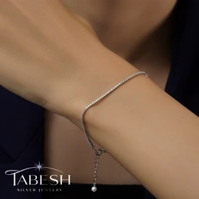 دستبند نقره تنیسی کد 3111