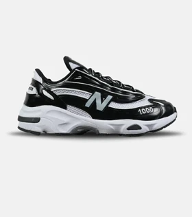 کفش کتانی مردانه و زنانه مشکی سفید New Balance 1000 مدل 7556