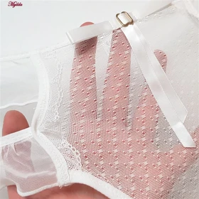 شورت زنانه مدل گیپور رنگ سفید ماییلدا کد 5255-2250-1