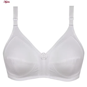 سوتین زنانه پانیذ مدل بدون فنر سفید کد 66321