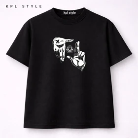 تیشرت باکسی طرح تک چشم صد درصد پنبه | استایل ترند و مدرن | کد 1414