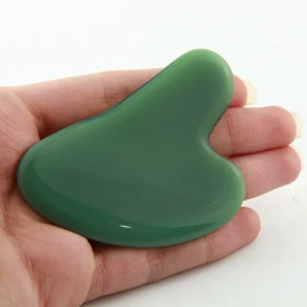 ماساژور دستی صورت مدل گواشا (سبز تیره)