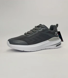 کفش پیاده روی اسکچرز طوسی ایر با کفی مموری فوم