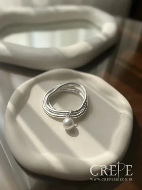 دستبند منطف مروارید دار