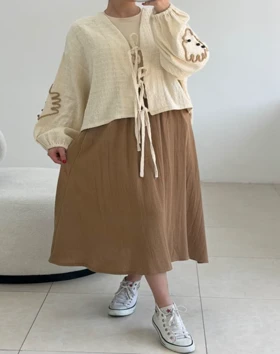 ست شومیز دامن برگ