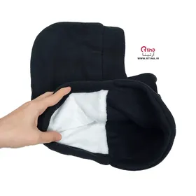 فول کلاه و اسکارف پلار ضخیم (داخل حوله ای خز دار)