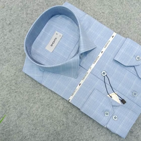 پیراهن طرحدار مردانه قواره ازاد ( قواره کلاسیک ) _ استین بلند