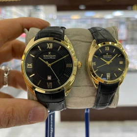 ساعت مچی رومانسون طرح کلاسیک C2 Excellent بند چرمی مشکی