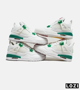 کتانی ساق‌دار مردانه سفید سبز Nike air jordan 4