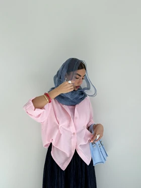 شومیز کرپ حبابی