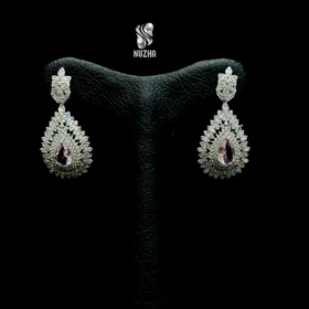 گوشواره جواهری نقره