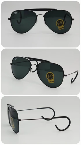 عینک آفتابی مردانه و زنانه ریبن Rayban Rb3030 ضد اشعه UV400 (فریم مشکی ، عدسی‌ها مشکی)