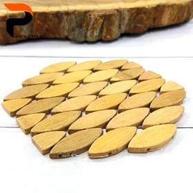 زیر دیگی چوبی مهره ای 6 ضلعی