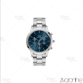 ساعت دنیل ولینگتون آیکونیک لینک مردانه سه موتوره نقره ای سرمه ای 105425