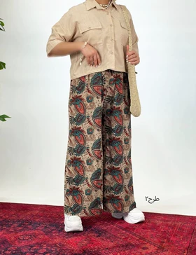 شلوار پلیسه رنگی مانا کد : 3885