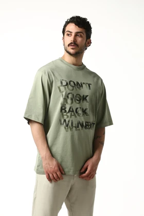 تیشرت آستین کوتاه چاپی Don't look مردانه