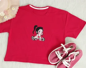 کراپ دختر وزنه بردار زنانه کد 40305