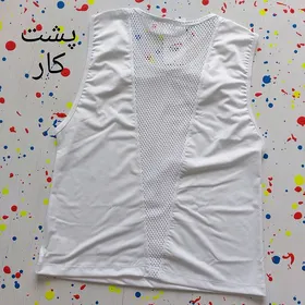 تاپ زنانه ورزشی حلقه‌ای پشت تور نایک