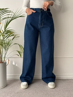 شلوار جین نیم بگ الگا