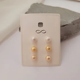 پک گوشواره گوی 3رنگ