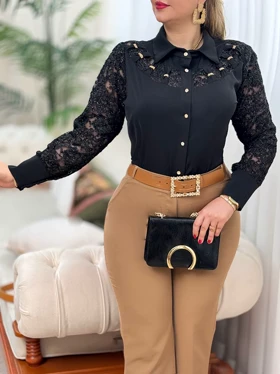 شومیز دانتل شایسته 2845