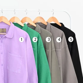 شومیز کتان رنگی کد 596