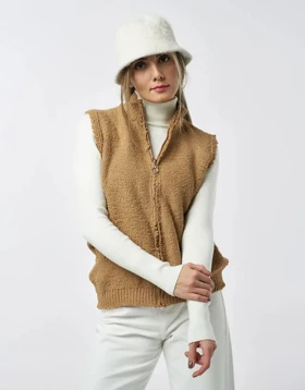 بافت جلو زیپ‌دار (نسکافه ای)