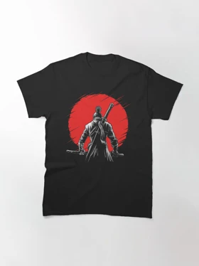 تیشرت با طرح One-armed Wolf red sun 2 سکیرو