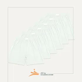 بسته شش عددی شورت پادار سفید آداک