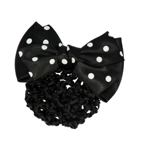 گیره مو زنانه مدل خال‌خال کیسه دار کد G_Lnd_3174