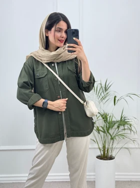 مانتو کتان نیکا