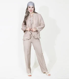 کت و شلوار فانتزی زنانه کد 1731