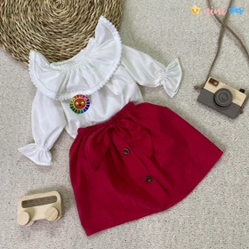 شومیز دامن دخترانه بوگاتی 2 تا 4 سال