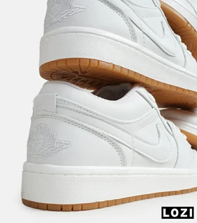 کفش کتانی مردانه سفید کرم نایک NIKE jordan 1