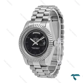 ساعت مردانه رولکس دی دیت استیل صفحه مشکی Rolex-6633-G