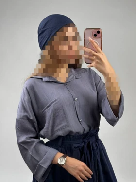 شومیزمانتویی آستین پاکتی مدل روشنا کد 50250