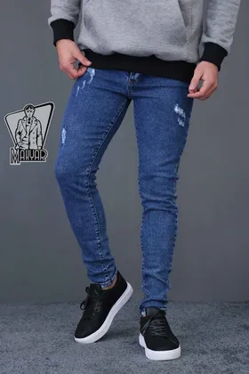شلوار جین زاپ‌دار TOMMY