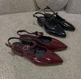 کفش مری جین پاشنه‌دار مدل پارمیس