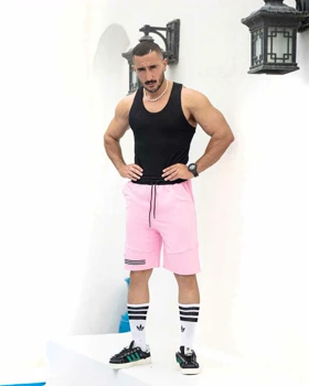 شلوارک بگ ورزشی ADIDAS صورتی