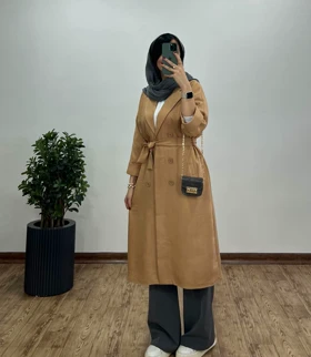مانتو بلند شانتون بلکا
